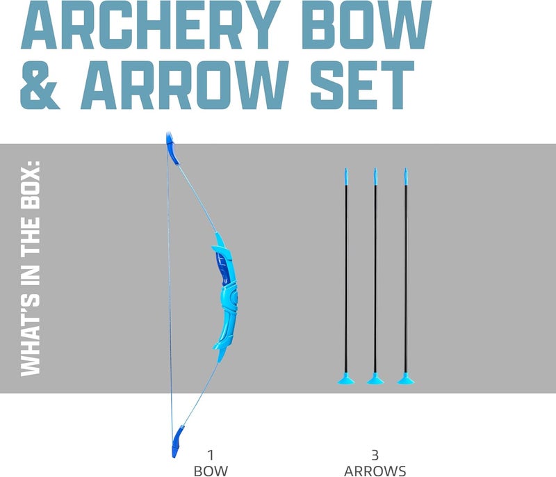 Franklin Sports Kids Archery Bow and Arrow Set - Indoor Toy Archery Set - Plastic Bow and Toy Arrows for Kids - Complete Youth Set - Image 2